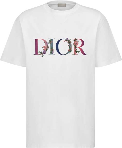 dior flower t-shirt white|christian dior tees.